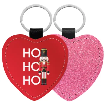 Μολυβένιος στρατιώτης, Μπρελόκ PU δερμάτινο glitter καρδιά ΡΟΖ