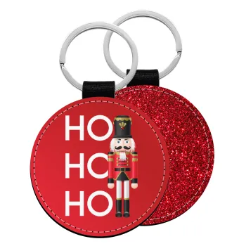 Μολυβένιος στρατιώτης, Μπρελόκ Δερματίνη, στρογγυλό ΚΟΚΚΙΝΟ (5cm)