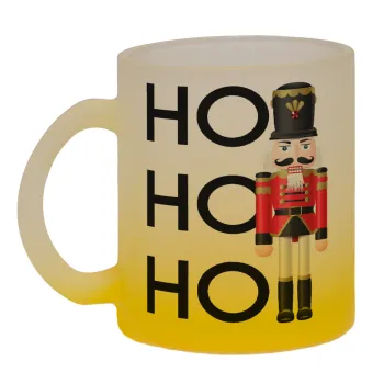 Μολυβένιος στρατιώτης, Κούπα γυάλινη δίχρωμη με βάση το κίτρινο ματ, 330ml