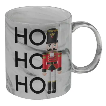 Nutcracker, Mug ceramic marble style, 330ml