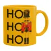 Ceramic coffee mug yellow, 330ml