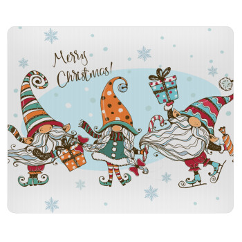 Christmas nordic gnomes, Mousepad ορθογώνιο 23x19cm