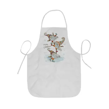 Christmas nordic gnomes, Ποδιά Σεφ ολόσωμη κοντή  Παιδική (44x62cm)