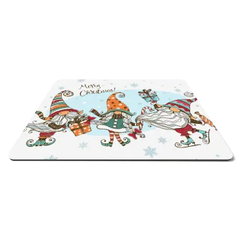 Christmas nordic gnomes, Mousepad ορθογώνιο 27x19cm