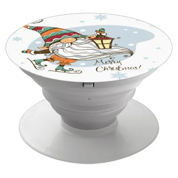 Christmas nordic gnomes, Phone Holders Stand  White Hand-held Mobile Phone Holder