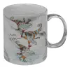Mug ceramic marble style, 330ml