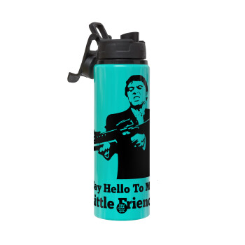 Scarface, Metallic water bottle with safety lid, 850ml aluminum