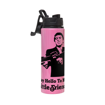 Scarface, Metallic water bottle with safety lid, 850ml aluminum