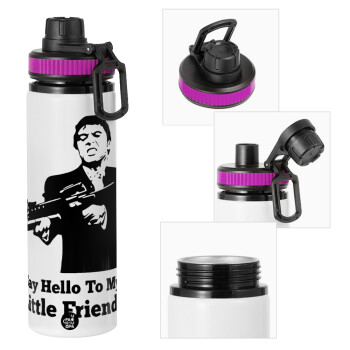 Scarface, Metallic water bottle with safety lid, 850ml aluminum
