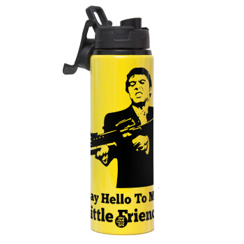 Scarface, Metallic water bottle with safety lid, 850ml aluminum