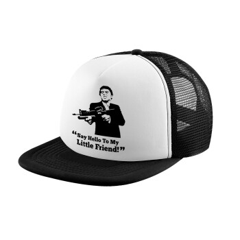 Scarface, Καπέλο Soft Trucker με Δίχτυ Black/White 