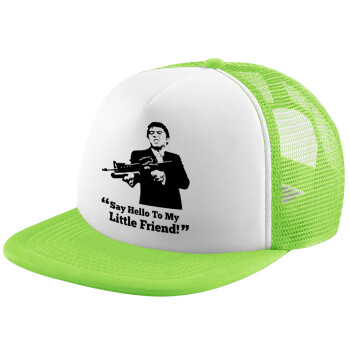 Scarface, Καπέλο Soft Trucker με Δίχτυ Πράσινο/Λευκό