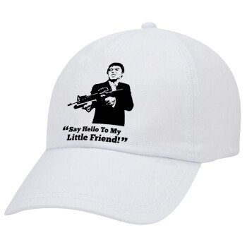 Scarface, Καπέλο Ενηλίκων Baseball Λευκό 5-φύλλο (POLYESTER, ΕΝΗΛΙΚΩΝ, UNISEX, ONE SIZE)