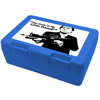Scarface, Children's cookie container BLUE 185x128x65mm (BPA free plastic)