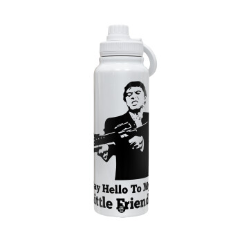 Scarface, 1L Stainless Steel Thermal Bottle with Phone Holder & Double Wall Insulation