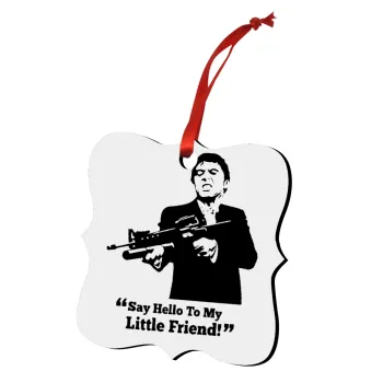 Scarface, Στολίδι Χριστουγεννιάτικο στολίδι polygon ξύλινο 7.5cm