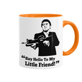 Scarface, Mug colored orange, ceramic, 330ml