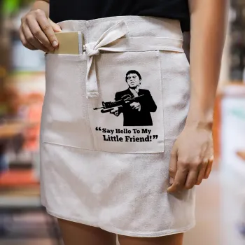 Scarface, Ποδιά Μέσης με διπλή τσέπη Barista/Bartender, Beige