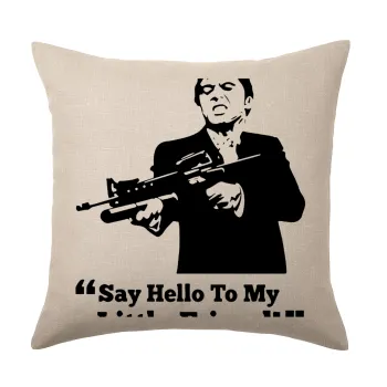 Scarface, Μαξιλάρι καναπέ ΛΙΝΟ 40x40cm περιέχεται το  γέμισμα