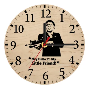 Scarface, Ρολόι τοίχου ξύλινο plywood (20cm)