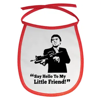 Scarface, Σαλιάρα μωρού αλέκιαστη με κορδόνι Κόκκινη