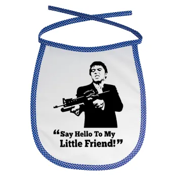 Scarface, Σαλιάρα μωρού αλέκιαστη με κορδόνι Μπλε