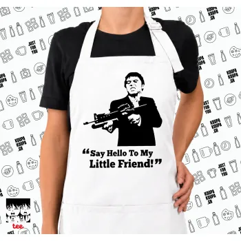 Scarface, Ποδιά μακριά Σεφ ολόσωμη με τσέπες white (ΕΝΗΛΙΚΩΝ)