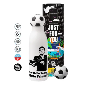 Scarface, Soccer Metal mug thermos, double wall, 550ml
