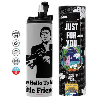 Scarface, Tumbler stainless steel GREY 600ml