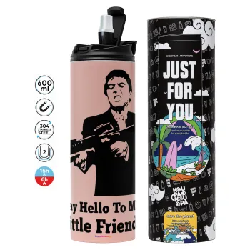 Scarface, Tumbler stainless steel PINK 600ml