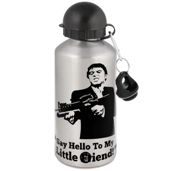 Scarface, Μεταλλικό παγούρι νερού, Ασημένιο, αλουμινίου 500ml