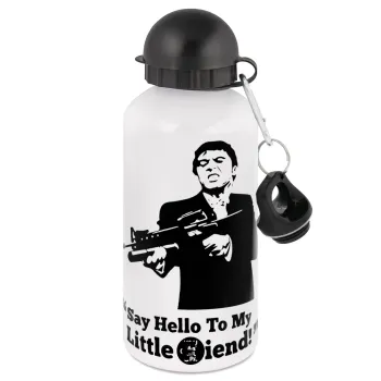 Scarface, Μεταλλικό παγούρι νερού, Λευκό, αλουμινίου 500ml