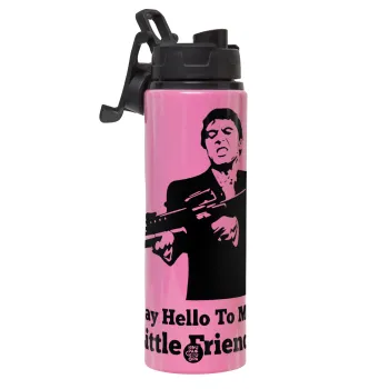 Scarface, Μεταλλικό παγούρι νερού με καπάκι ασφαλείας, αλουμινίου 850ml