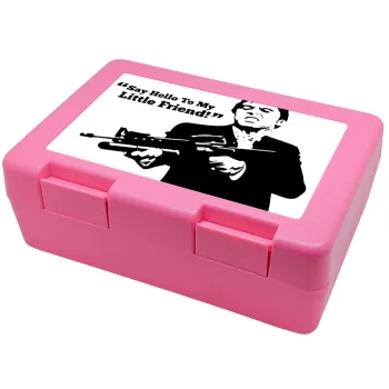 Scarface, Children's cookie container PINK 185x128x65mm (BPA free plastic)
