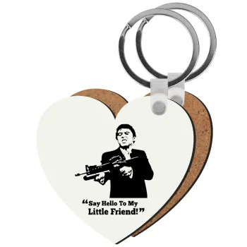 Scarface, Μπρελόκ Ξύλινο καρδιά MDF