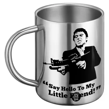 Scarface, Ανοξείδωτη Μεταλλική Κούπα 450ml - Διπλού Τοιχώματος