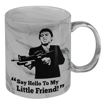 Scarface, Mug ceramic marble style, 330ml