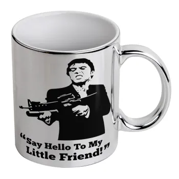 Scarface, Mug ceramic, silver mirror, 330ml