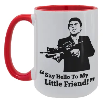 Scarface, Κούπα Mega 15oz, κεραμική Κόκκινη, 450ml