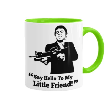 Scarface, Mug colored light green, ceramic, 330ml