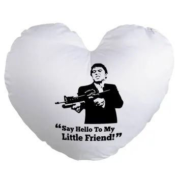 Scarface, Μαξιλάρι καναπέ καρδιά 40x40cm περιέχεται το  γέμισμα