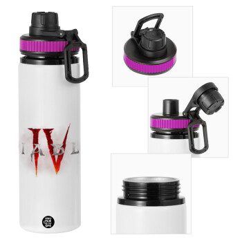Diablo iv, Metallic water bottle with safety lid, 850ml aluminum