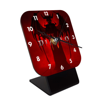 Diablo iv, Quartz Wooden table clock with hands (10cm)