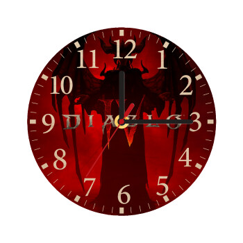 Diablo iv, Ρολόι τοίχου ξύλινο plywood (20cm)