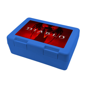 Diablo iv, Children's cookie container BLUE 185x128x65mm (BPA free plastic)