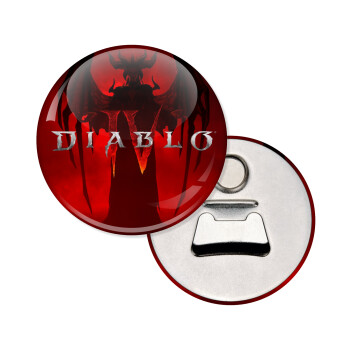 Diablo iv, Μαγνητάκι και ανοιχτήρι μπύρας στρογγυλό διάστασης 5,9cm