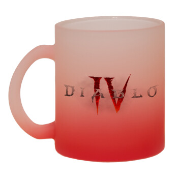 Diablo iv, Κούπα γυάλινη δίχρωμη με βάση το κόκκινο ματ, 330ml