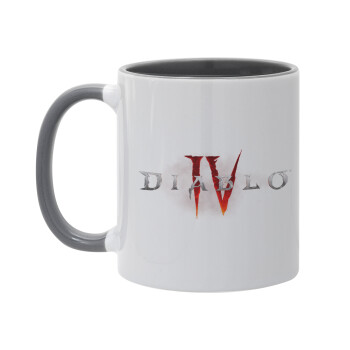 Diablo iv, Mug colored grey, ceramic, 330ml