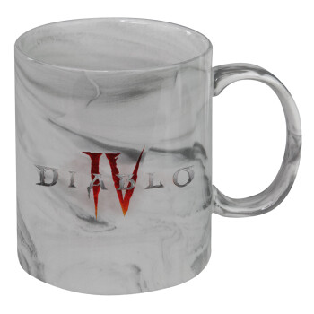 Diablo iv, Mug ceramic marble style, 330ml