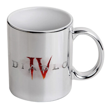 Diablo iv, Mug ceramic, silver mirror, 330ml